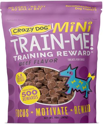 ¡Train-Me! Minis de carne de res, premios suaves y masticables para perros, bolsa de 280 g