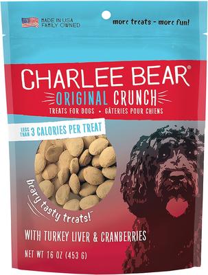 Bundle: Charlee Bear Turkey Liver & Cranberries Flavor + Chicken Soup & Garden Veggie Flavor Dog Treats
