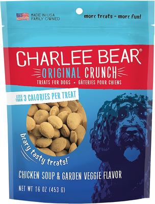 Bundle: Charlee Bear Turkey Liver & Cranberries Flavor + Chicken Soup & Garden Veggie Flavor Dog Treats