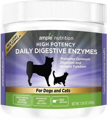 High Potency Daily Digestive Enzymes Dog & Cat Supplement, 7.05-oz jar