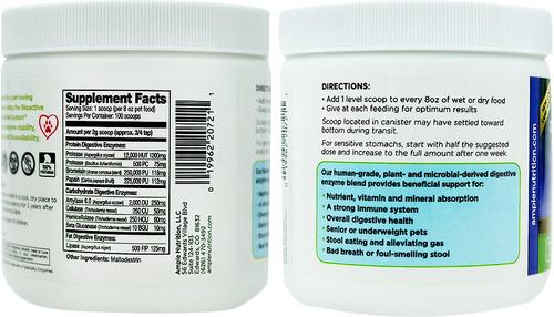 High Potency Daily Digestive Enzymes Dog & Cat Supplement, 7.05-oz jar