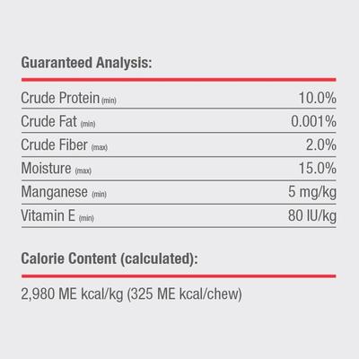 Peanut Butter Flavored Rawhide-Free Large Hard Chew Dog Treats, 3 count