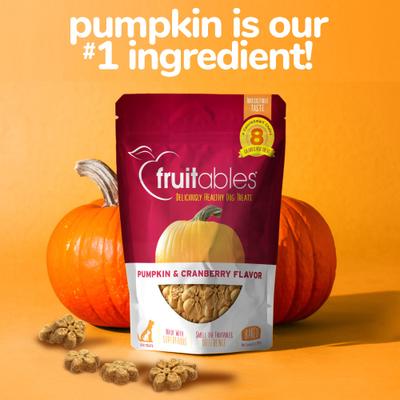Pumpkin & Cranberry Flavor Crunchy Dog Treats, 7-oz bag