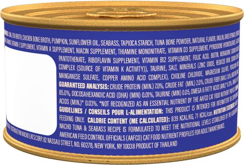 Flaked Tuna & Bonito Recipe in Bone Broth Grain-Free Wet Cat Food, 3-oz can, case of 12