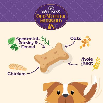 by Wellness Mother's Solutions Minty Fresh Breath Natural Oven-Baked Biscuits Dog Treats, 20-oz bag