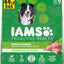 Paquete: Iams Proactive Health MiniChunks - Alimento seco con pollo y cereales integrales en croquetas pequeñas + Pedigree Choice Cuts en salsa (paquete variado) - Alimento húmedo para perros
