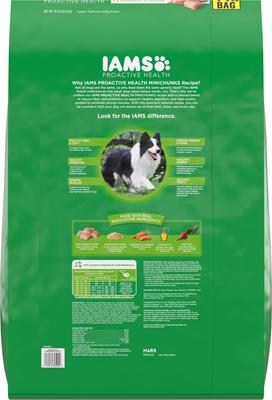 Paquete: Iams Proactive Health MiniChunks - Alimento seco con pollo y cereales integrales en croquetas pequeñas + Pedigree Choice Cuts en salsa (paquete variado) - Alimento húmedo para perros