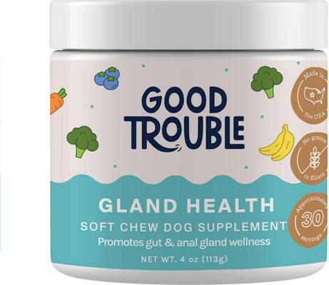 Gland Health Digestive Aid Chew Supplement for Dogs, 30 count