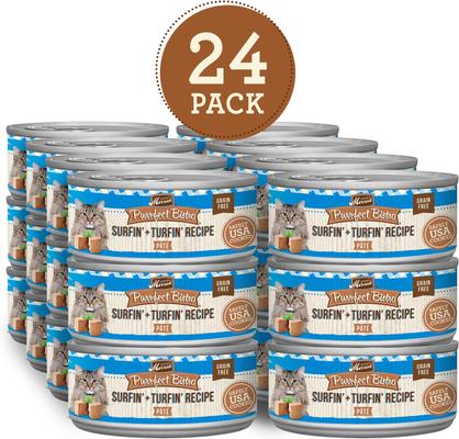 Purrfect Bistro Grain-Free Surf & Turf Grain-Free Canned Cat Food, 5.5-oz, case of 24
