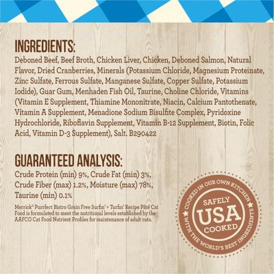 Purrfect Bistro Grain-Free Surf & Turf Grain-Free Canned Cat Food, 5.5-oz, case of 24
