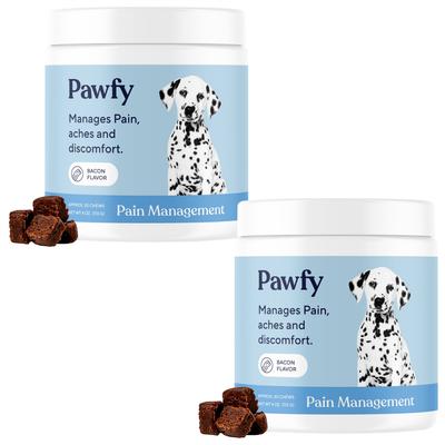Pain Management Bacon Flavor Chews Dog Supplement, 180 count
