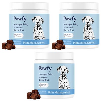 Pain Management Bacon Flavor Chews Dog Supplement, 180 count