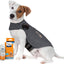 Bundle: ThunderShirt Classic Anxiety & Calming Vest, Heather Grey, X-Small + ThunderEase Pheromone Spray for Dogs