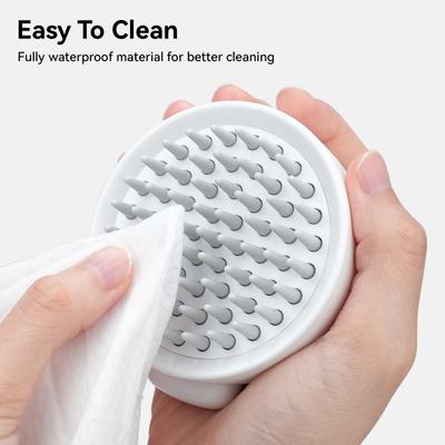Self Cleaning Silicone Brush, White