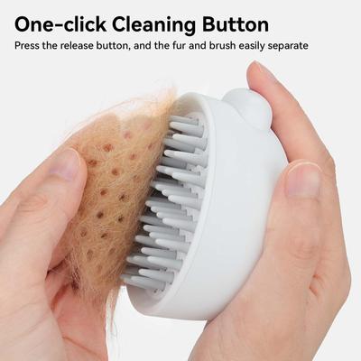 Self Cleaning Silicone Brush, White