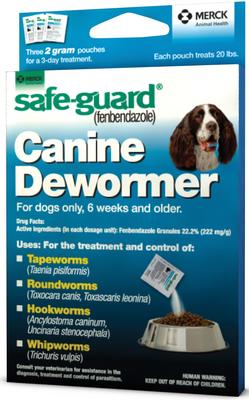 Dewormer for Hookworms, Roundworms, Tapeworms & Whipworms for Medium Breed Dogs, 3 day treatment