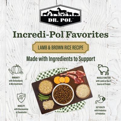 Incredi-Pol Favorites Lamb & Brown Rice Dog Food, 24-lb bag