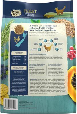 Roost New Zealand Chicken Grain-Free Complete Cat Health Dry Cat Food, 4-lb bag