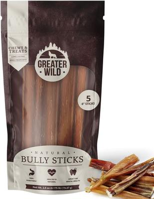 Split 6-in Bully Sticks Dog Treats, 5 count