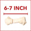 Beefhide 6 to 7-inch Natural Flavored Dog Bones, 8 count