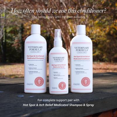 Hot Spot & Itch Relief Medicated Conditioner, 16-fl oz bottle