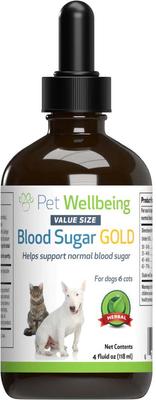 Blood Sugar GOLD Bacon Flavored Liquid Diabetes Supplement for Dogs & Cats, 4-oz bottle