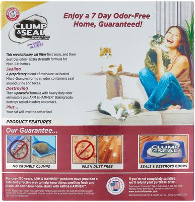 Bundle: Feliway MultiCat Calming Diffuser Refill for Cats, 1 count + Arm & Hammer Litter Clump & Seal Multi-Cat Scented Clumping Clay Litter