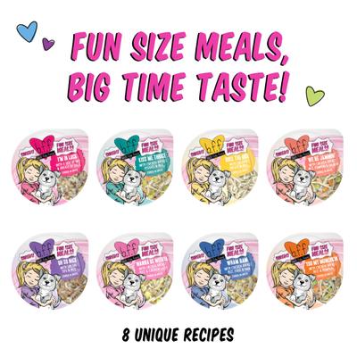 Comida húmeda para perros Best Fido Friend Fun Size Meals Wanna Be Withya, taza de 2.75 oz, caja de 12
