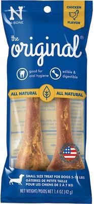 The Original Chicken Small Dental Dog Treats, 2 count
