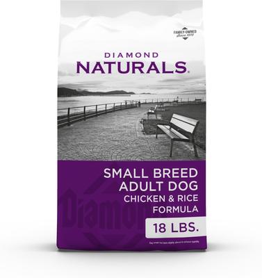Naturals Small Breed Adult Chicken & Rice Formula Dry Dog Food, 18-lb bag