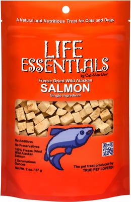 Life Essentials Wild Alaskan Salmon Freeze-Dried Cat & Dog Treats, 2-oz bag
