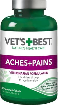 Aches + Pains Vet Formulated for Dog Occasional Discomfort Hip & Joint Support Chew Supplement for Dogs, 150 count
