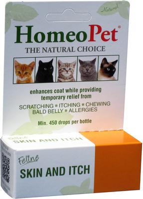 Bundle: HomeoPet Feline Skin & Itch Cat Supplement, 450 drops & HomeoPet Feline WRM Clear Cat Supplement, 450 drops