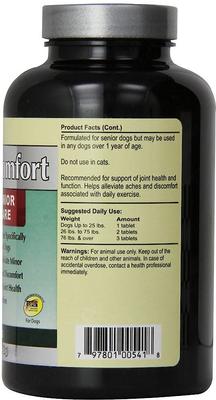 Senior Wellness Aches & Discomfort Plus Glucosamine Dog Supplement, 60 count