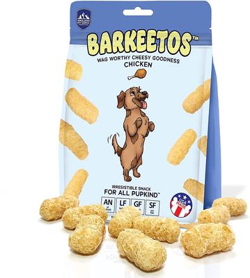Barkeetos Grain-Free Chicken Crunchy Dog Treats, 3-oz bag