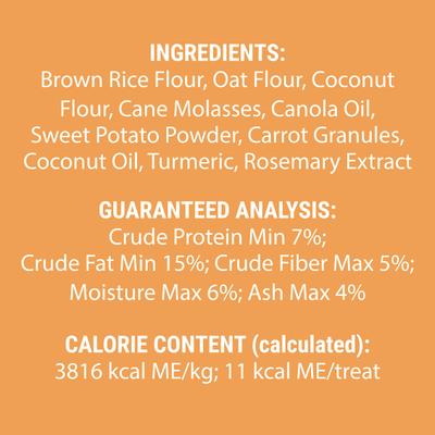 Grain-Free Carrot Cake Cookies Crunchy Dog Treats, 14-oz bag