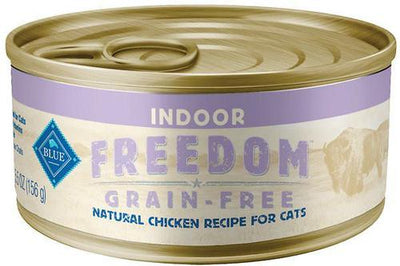 Bundle: Blue Buffalo Freedom Indoor Adult Chicken Recipe + Fish Recipe Canned Cat Food