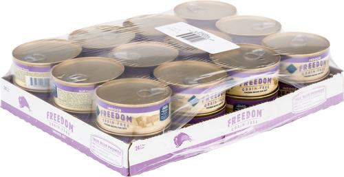 Bundle: Blue Buffalo Freedom Indoor Adult Chicken Recipe + Fish Recipe Canned Cat Food