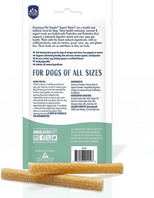Yogurt Sticks Yogurt Flavor Dog Treats, 4.8-oz bag