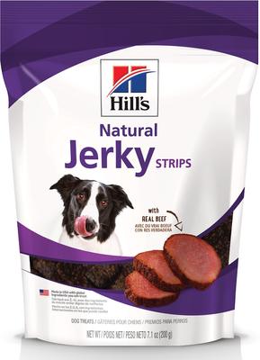 Natural Jerky Strips with Real Beef Dog Treats, 7.1-oz bag, bundle of 2