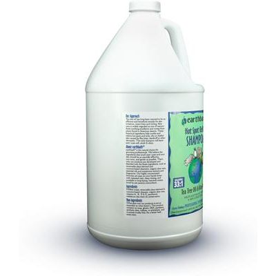 Champú para perros y gatos con árbol de té y aloe para aliviar puntos calientes, botella de 128 onzas líquidas