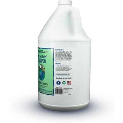 Champú para perros y gatos con árbol de té y aloe para aliviar puntos calientes, botella de 128 onzas líquidas