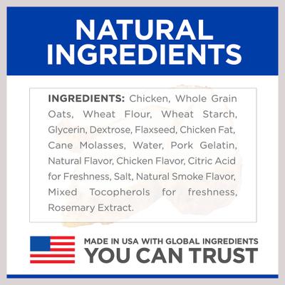 Natural Jerky Mini-Strips with Real Chicken Dog Treats, 7.1-oz bag