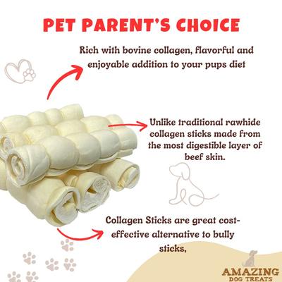 10-inch Beef Cheek Roll Dog Treats, 4 count