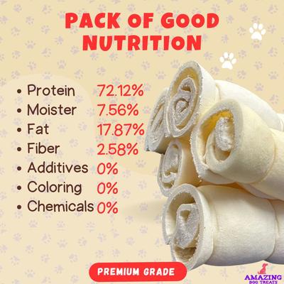 10-inch Beef Cheek Roll Dog Treats, 4 count