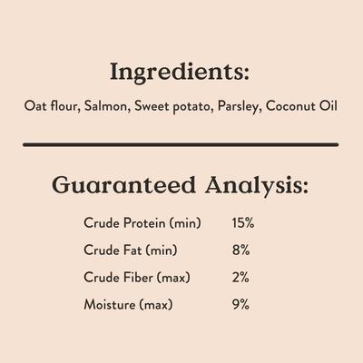 Galletas crujientes de pescado y patatas fritas para perros, bolsa de 5 oz