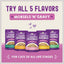 Carnivore Cravings Morsels'N'Gravy Salmon & Mackerel Recipe Cat Food, 2.8-oz pouch, case of 12