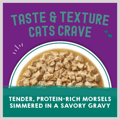 Carnivore Cravings Morsels'N'Gravy Salmon & Mackerel Recipe Cat Food, 2.8-oz pouch, case of 12
