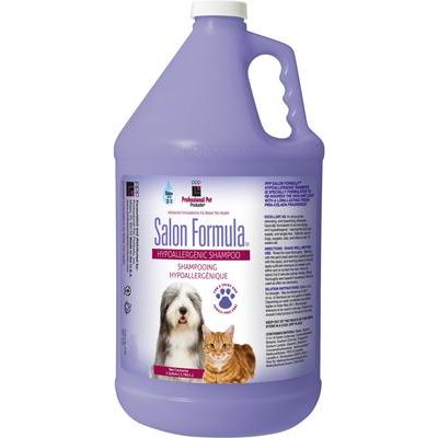 Champú hipoalergénico para perros y gatos Salon Formula, botella de 13.5 onzas líquidas