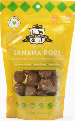 Banana Pops Soft & Chewy Dog Treats, 6-oz bag